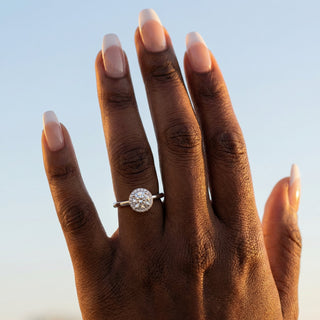 Veil Emerald Hidden Halo Engagement Ring 2.0 ct