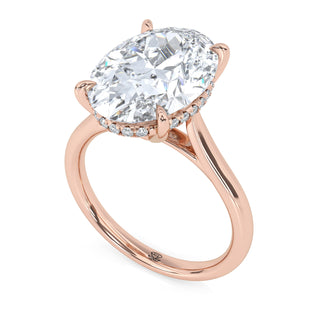 Oval Classic Lab Diamond Engagement Ring 4.0 ct
