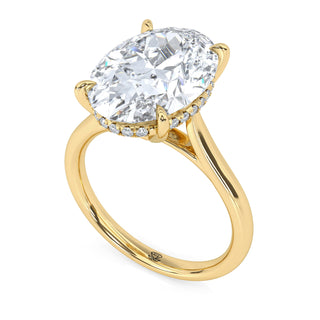 Oval Classic Lab Diamond Engagement Ring 4.0 ct