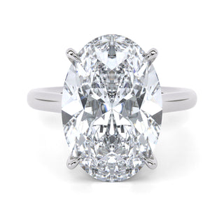 Oval Classic Lab Diamond Engagement Ring 4.0 ct