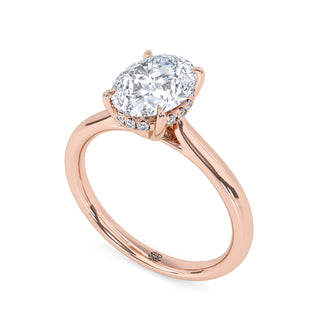 Oval Classic Lab Diamond Engagement Ring 1.5 ct