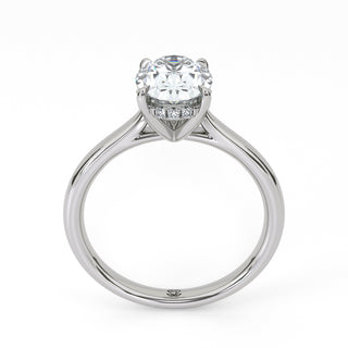 Oval Classic Lab Diamond Engagement Ring 1.5 ct
