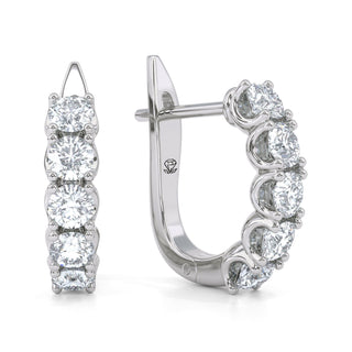Halo Lab Diamond Earrings