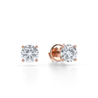 Star Round Lab Diamond Stud Earrings 1.0 ct. tw.
