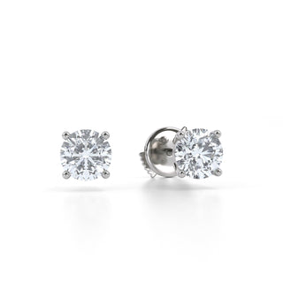 Star Round Lab Diamond Stud Earrings 1.0 ct. tw.