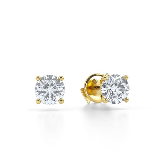Star Round Lab Diamond Stud Earrings 1.0 ct. tw.