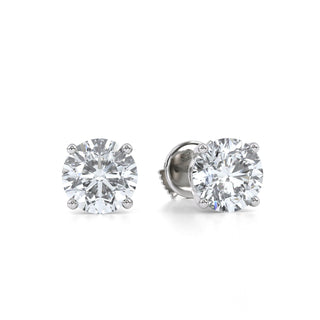 Star Round Lab Diamond Stud Earrings 2.0 ct. tw.