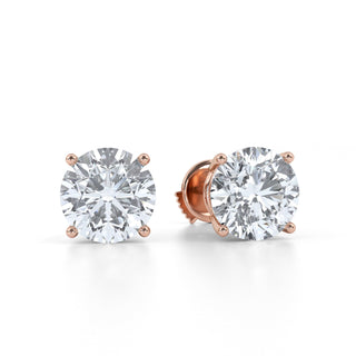 Star Round Lab Diamond Stud Earrings 3.0 ct. tw.
