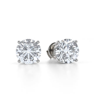 Star Round Lab Diamond Stud Earrings 3.0 ct. tw.