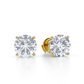 Star Round Lab Diamond Stud Earrings 3.0 ct. tw.
