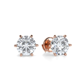 Arc Round Lab Diamond Stud Earrings 2.0 ct. tw.