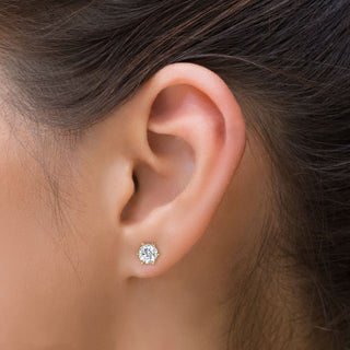 Arc Round Lab Diamond Stud Earrings 2.0 ct. tw.