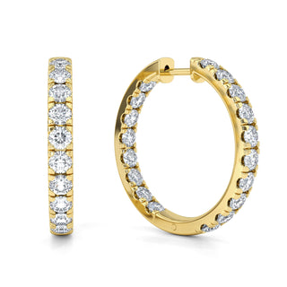 Duo Lab Diamond Earrings - Medium