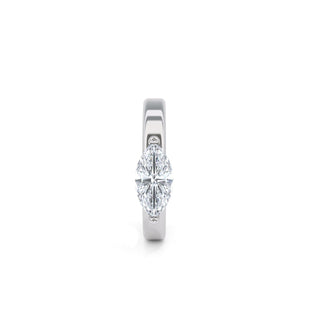 Oval Cut Diamond Ear Cuff