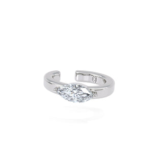 Oval Cut Diamond Ear Cuff
