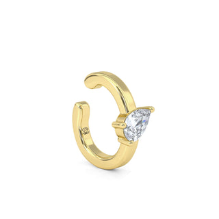 Pear Cut Diamond Ear Cuff
