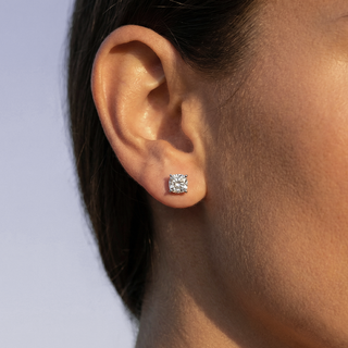 Cushion Cut Three-Prong Stud Earrings 1.0 ct. tw.