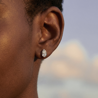 Pear Cut Bezel Stud Earrings 1.0 ct. tw.