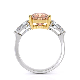 Pear Cut Three-Stone Gemstone Engagement Ring