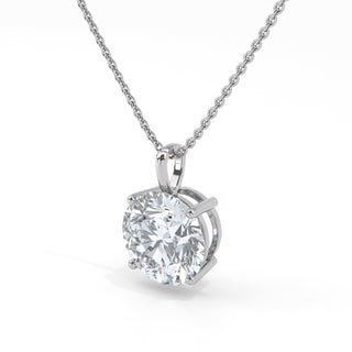 3 ct Round Lab Grown Diamond Antwerpen Solitaire Pendant Necklace