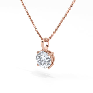 1 ct Round Lab Grown Diamond Antwerpen Solitaire Pendant Necklace