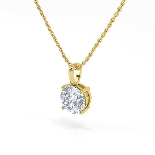 1 ct Round Lab Grown Diamond Antwerpen Solitaire Pendant Necklace