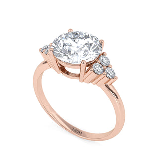 2 ct Round Lab Grown Diamond Antwerpen VI Pavé Engagement Ring | 2.21 ct tw