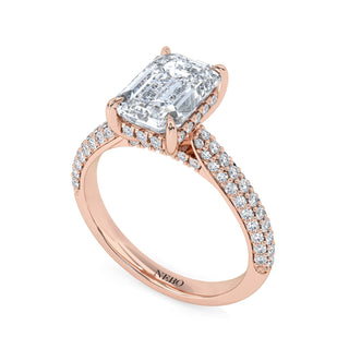 Veil Emerald Hidden Halo Engagement Ring 2.0 ct