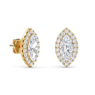 Marquise Cut Halo Stud Earrings 2.54 ct. tw.