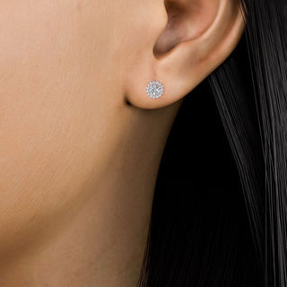 Round Cut Classic Halo Stud Earrings  2.45 ct. tw.