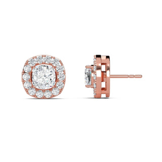Cushion Cut Halo Stud Earrings 1.92 ct. tw.