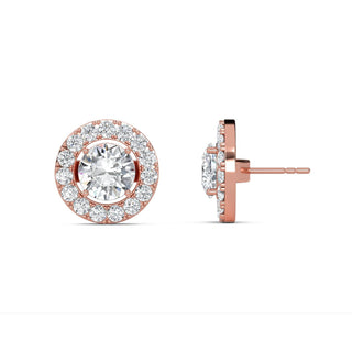 Round Cut Signature Halo Stud Earrings 3.05 ct. tw.