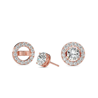 Round Cut Signature Halo Stud Earrings 3.05 ct. tw.