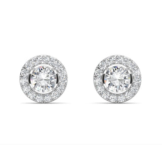 Round Cut Signature Halo Stud Earrings 3.05 ct. tw.