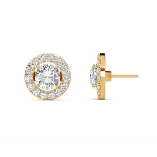 Round Cut Signature Halo Stud Earrings 3.05 ct. tw.
