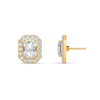Radiant Cut Halo Stud Earrings 3.12 ct. tw.