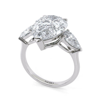 Oval Cut Three Stone Diamond Ring