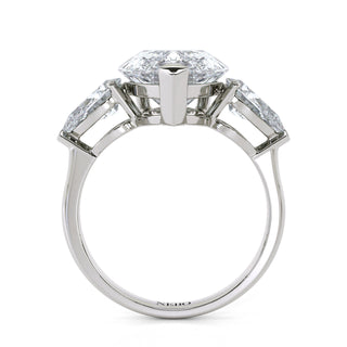 Oval Cut Three Stone Diamond Ring