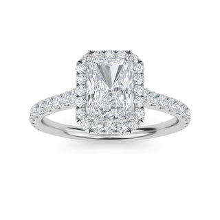 Emerald Cut Signature Halo Pavé Engagement Ring 1.0 ct