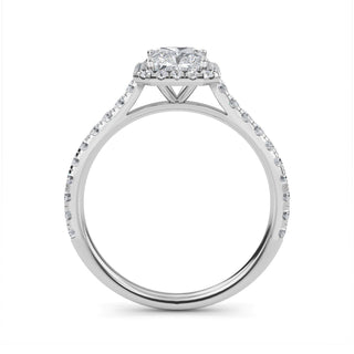 Emerald Cut Signature Halo Pavé Engagement Ring 1.0 ct