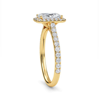 Emerald Cut Signature Halo Pavé Engagement Ring 1.0 ct