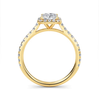 Emerald Cut Signature Halo Pavé Engagement Ring 1.0 ct