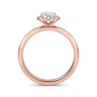 Cushion Cut Halo Pavé Engagement Ring 1.0 ct