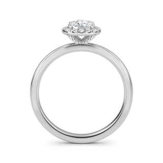 Cushion Cut Halo Pavé Engagement Ring 1.0 ct