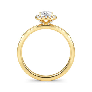 Cushion Cut Halo Pavé Engagement Ring 1.0 ct