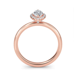 Marquise Cut Halo Engagement Ring 0.5 ct