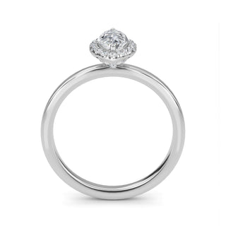 Marquise Cut Halo Engagement Ring 0.5 ct