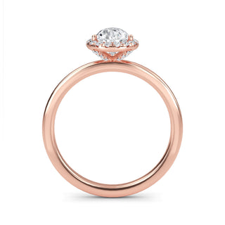 Pear Cut Halo Engagement Ring 1.5 ct