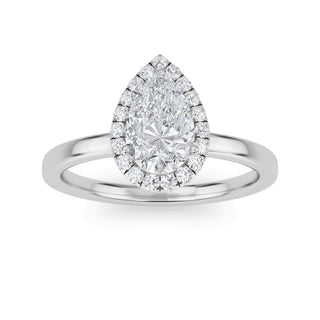 Pear Cut Halo Engagement Ring 1.5 ct