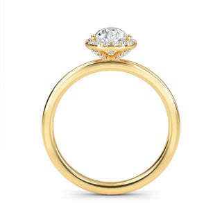 Pear Cut Halo Engagement Ring 1.5 ct